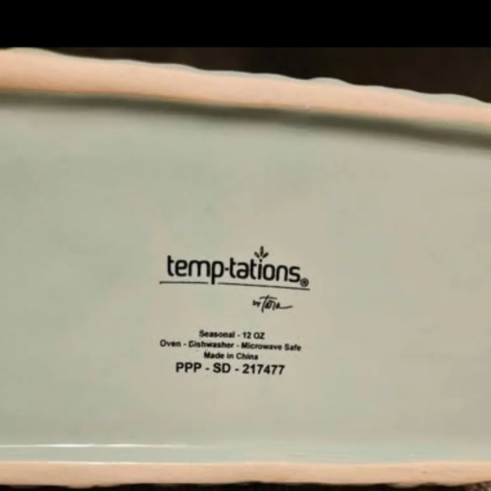 2 Temp-tations 12 oz Special Edition Ceramic Loaf Pans Mint & Grey